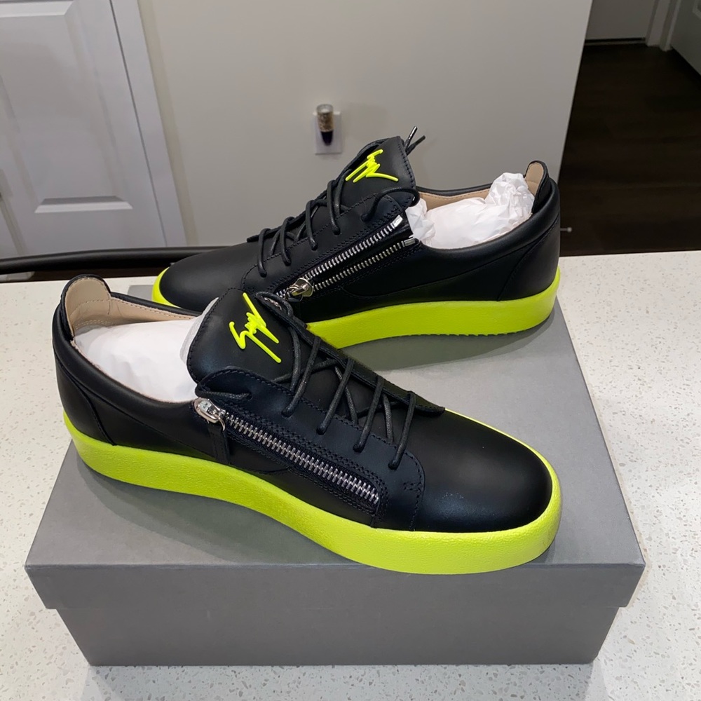 Giuseppe Zanotti Frankie Fluo Leather Sneakers